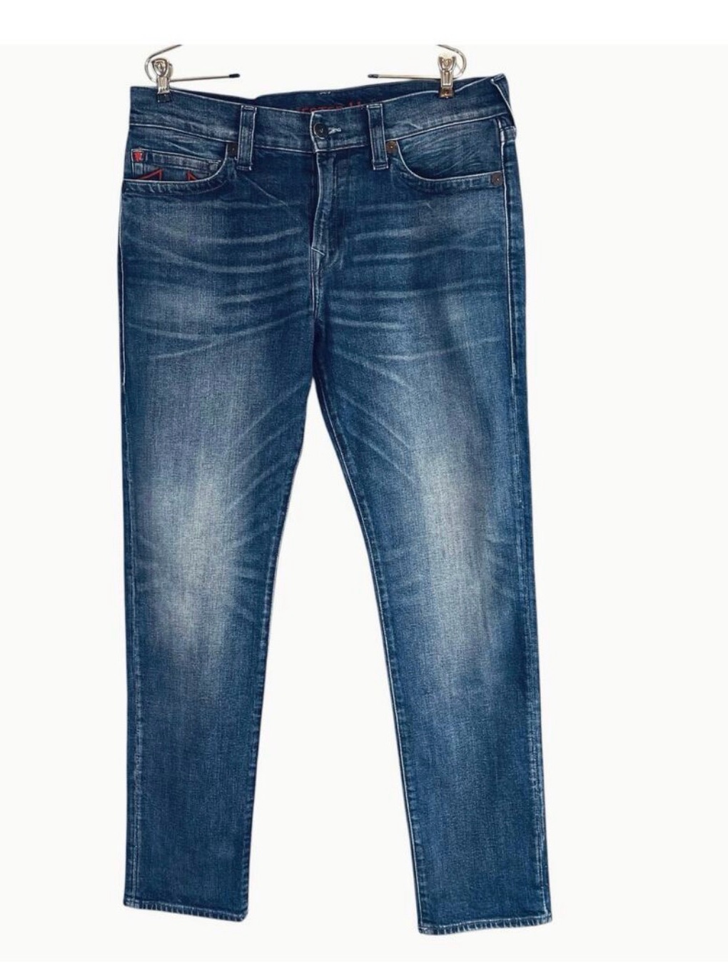 True Religion Manchester United Geno Slim Men's Jean Blue Size 34